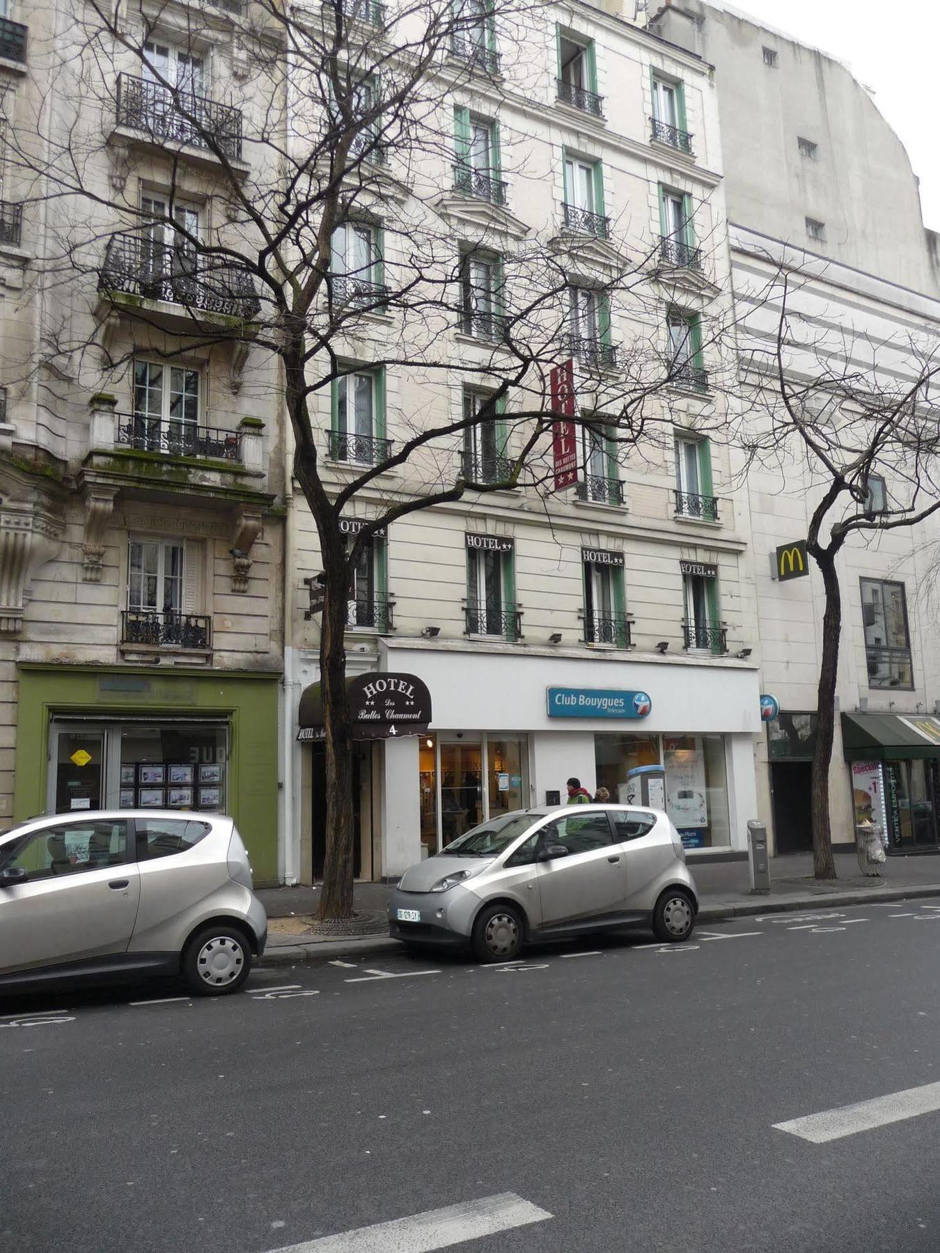 Hotel Des Buttes Chaumont Париж Екстериор снимка